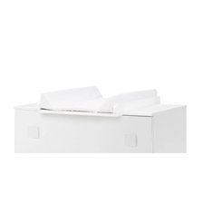 PROLUNGA BAGNETTO E COMO CON FASCIATOIO IN PVC BIANCO