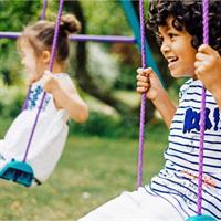 ALTALENA IN METALLO A DUE POSTI 36M+